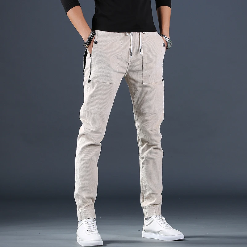 Top Trends: Autumn Corduroy Pants Men Fashion Casual Joggers Trousers Shoppable Styles