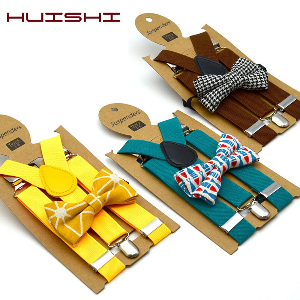 Top Trends: HUISHI Suspenders Kids Boy Girl Childrens Christmas Bow Tie Red Blue Suspenders Wedding Costume Adjustable Y-Back Black Braces Shoppable Styles