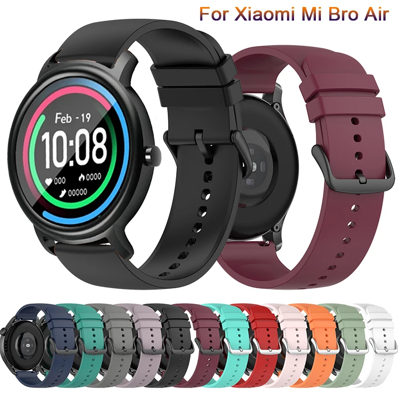 Top Trends: 20mm Sport Silicone Watchband For Xiaomi Mibro Air Strap Bracelet Band Smart Watch Replacement Wristband For Mi Bro Air Correa Shoppable Styles