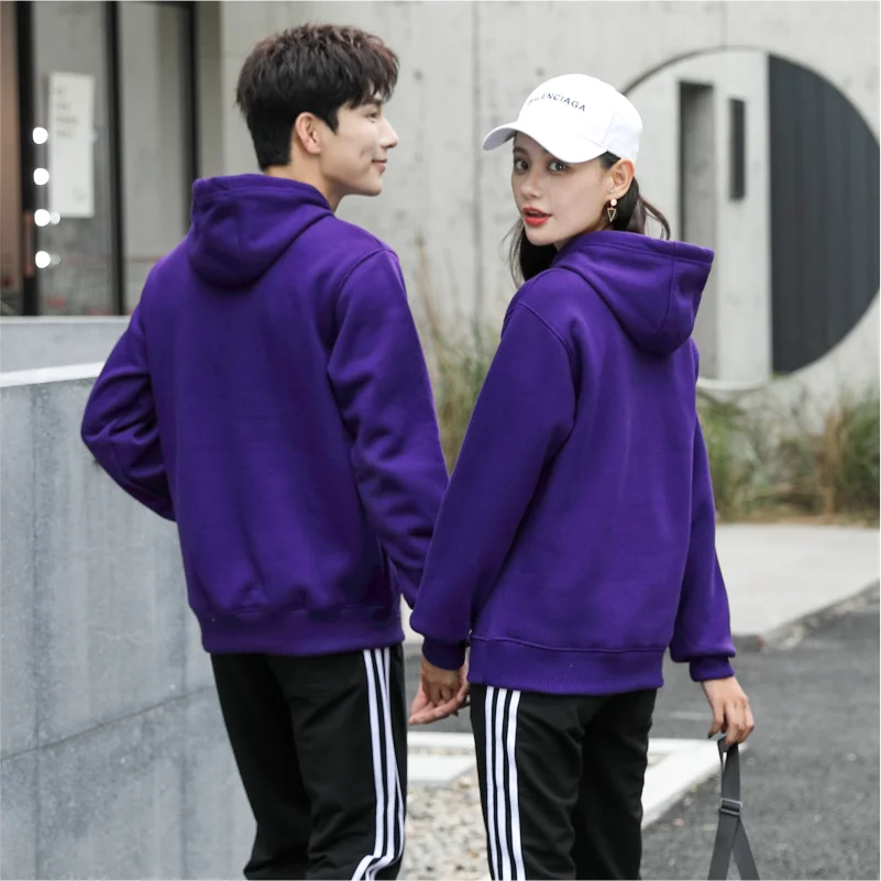 Top Trends: Solid Color Hoodie Versatile Basic Top Men's And Women's Autumn And Winter Sweaters Can Customize Your Logo NSLP Shoppable Styles - Image 2