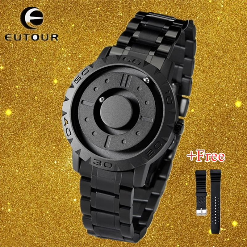 Top Trends: EUTOUR Magnetic Ball Watch Men Luxury Brand Famous Men&#039;s Quartz Wrist Watches Waterproof Quartz Wristwatches Relogio Masculino Shoppable Styles