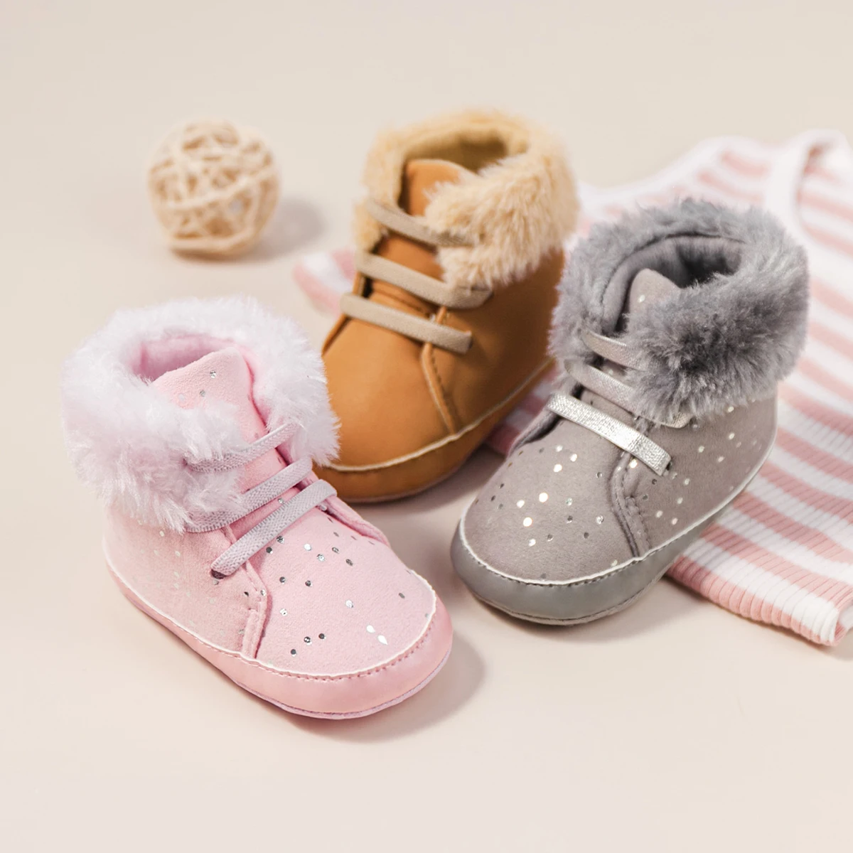 Top Trends: KIDSUN 2021 Winter New Baby Booties Boy Girl Boots Cotton Soft-Sole Non-Slip Warm Toddler First Walkers Infant Crib Shoes Shoppable Styles