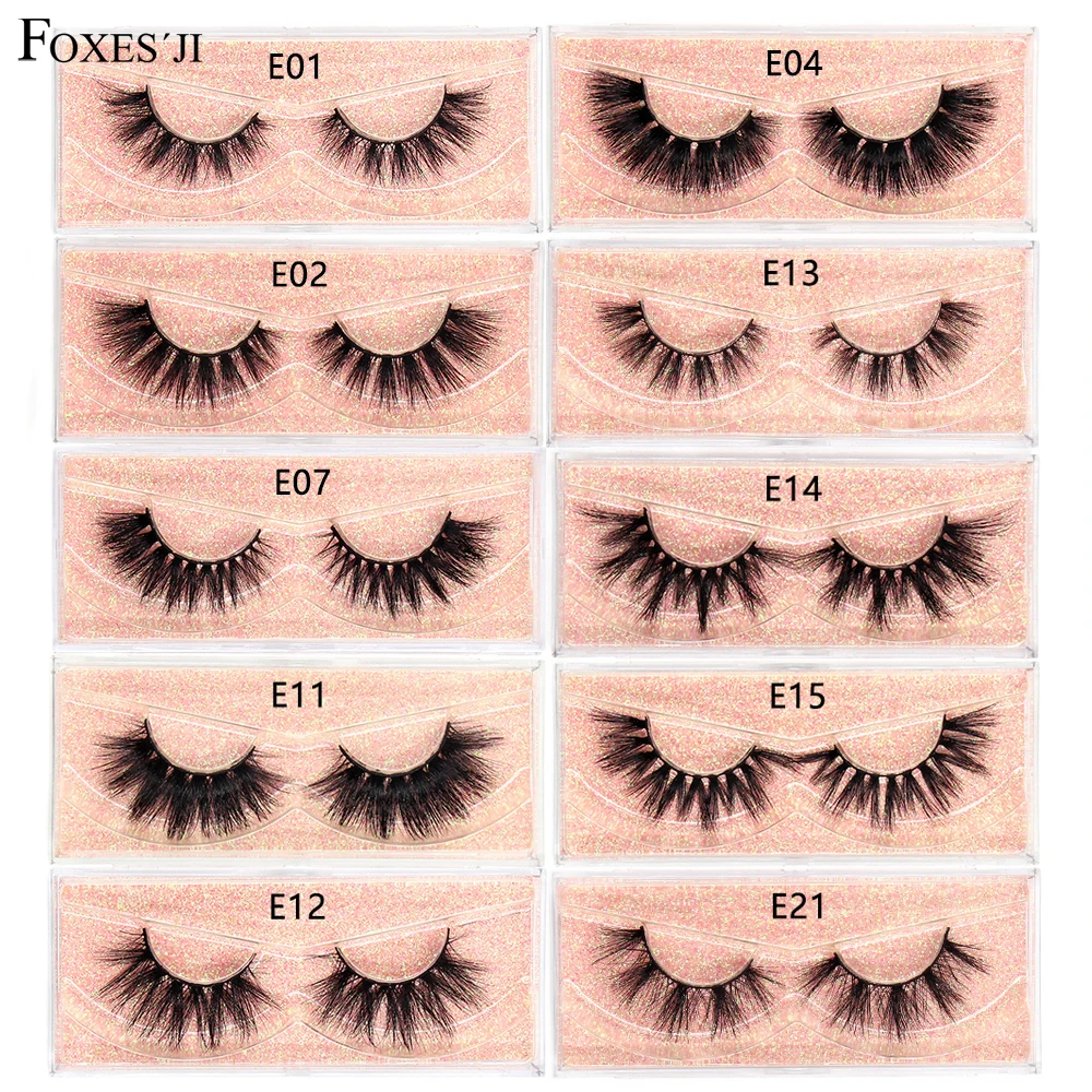 Top Trends: FOXESJI Lashes 3D Mink Eyelashes Popular Natural Long Fluffy Dramatic Eyelash Extension Makeup Eye Lashes Full False Eyelashes Shoppable Styles