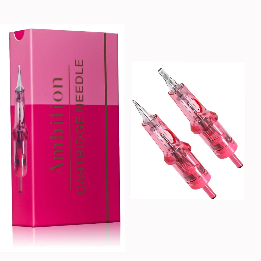 Top Trends: AMBITION Pink Tattoo Cartridge Needles Bugpin 0.18mm 0.25mm 0.30mm Micropigmentation For Permanent Eyebrows Eyeliner Lip Tools Shoppable Styles