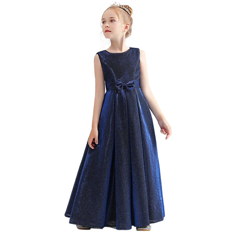 Top Trends: Dideyttawl Sparkly Flower Girl Dresses Elegant Long Glitter Children Birthday Party Pageant Gown Bow Formal Concert Shoppable Styles