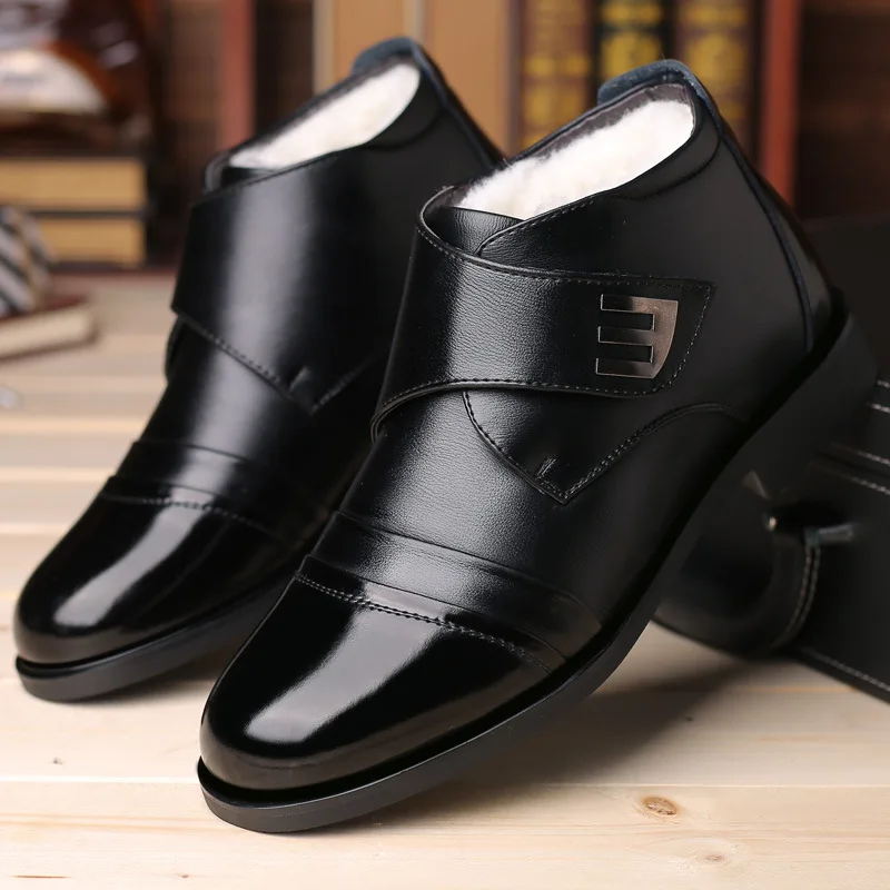 Top Trends: Winter Shoes Men's Chelsea Boots Leather Warm Shoes Men's Ankle Boots Fashion Brand Cowhide Men's Shoes 2021 NEW Shoppable Styles - Image 2