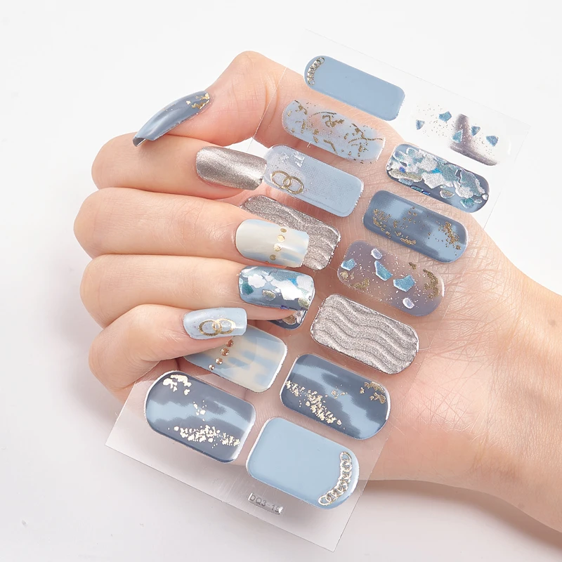 Top Trends: Patterned Nail Stickers Wholesale Supplise Nail Strips For Women Girls Full Beauty High Quality Stickers For Nails Shoppable Styles