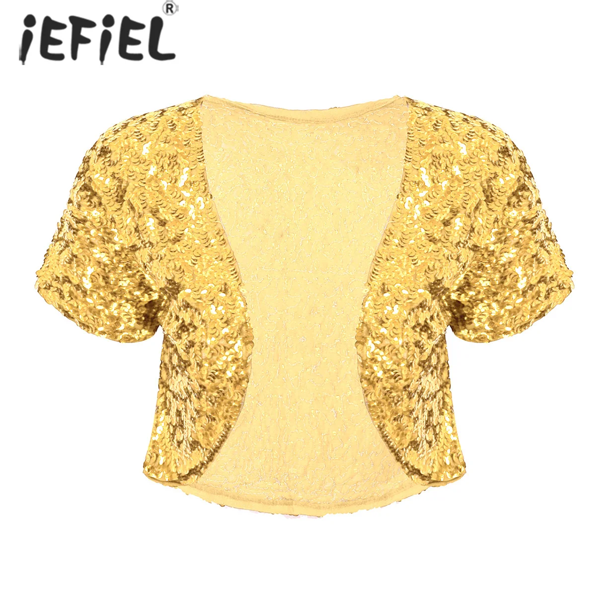 Top Trends: Women Shiny Sequin Cropped Jacket Coat Pole Dance Costume Glitter Waistcoat Cardigan Outwear For Nightclub Stage Performance Shoppable Styles