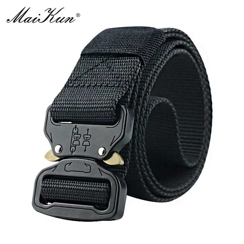 Top Trends: Maikun Military Equipment Combat Tactical Belts For Men US Army Training Nylon Metal Buckle Waist Belt Outdoor Hunting Waistband Shoppable Styles