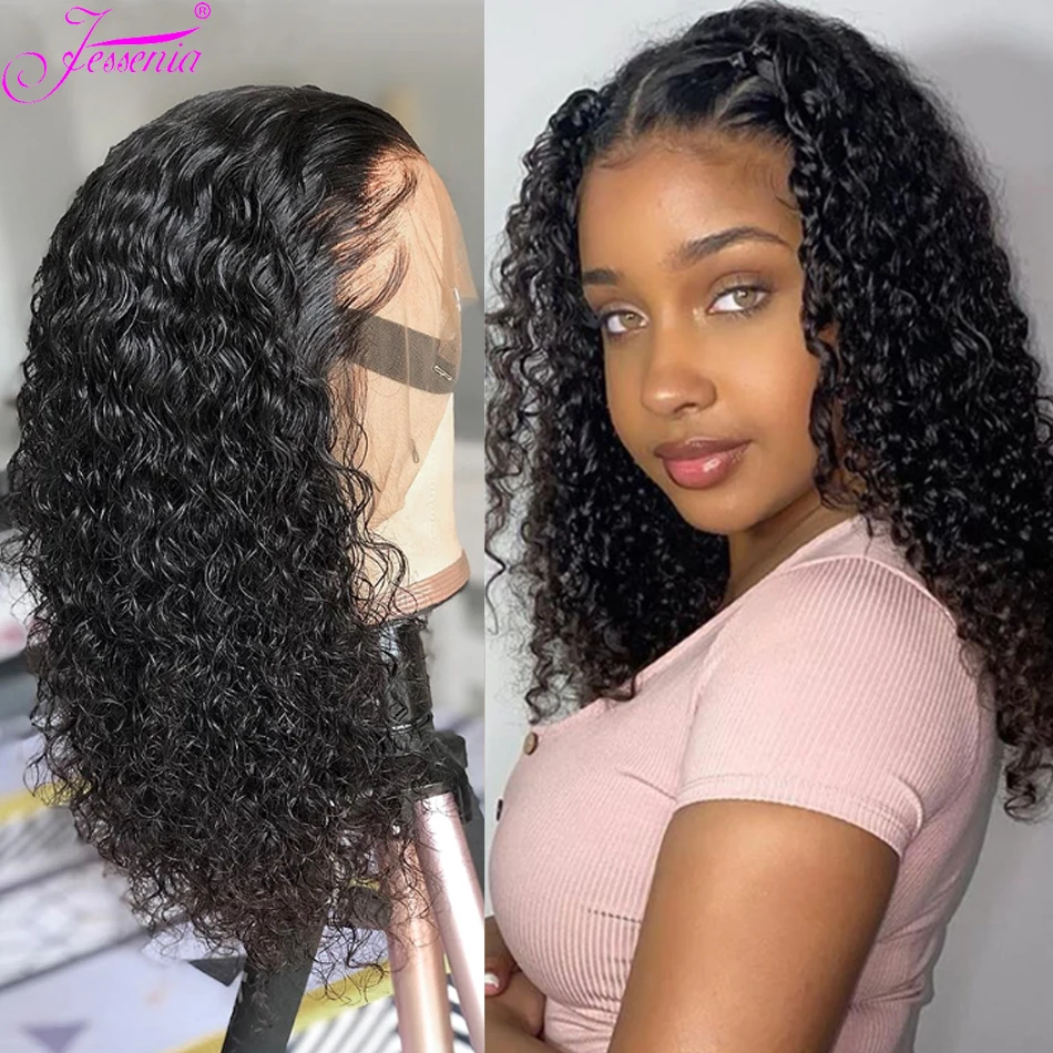 Top Trends: 13X4 Short Bob Wig Kinky Curly HD Transparent Frontal Pre Plucked Cheap Remy Glueless Human Hair Wig 8-16Inches Afro Jerry Curl Shoppable Styles