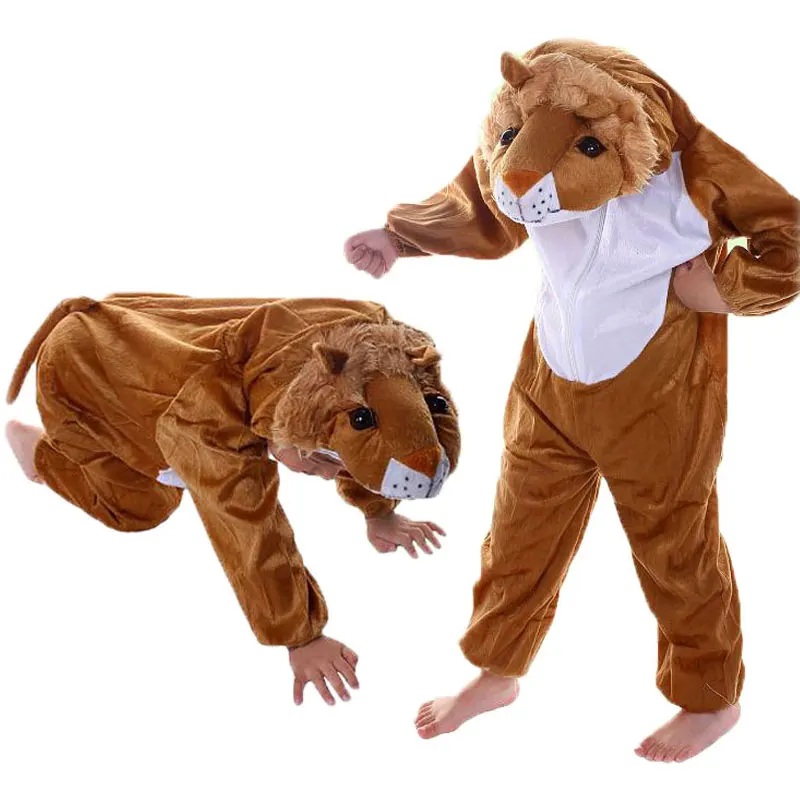 Top Trends: Umorden 2-8Y Children Kids Toddler Animal Lion Costume For Boys Girls Jumpsuit Halloween Children's Day Performance Clothes Shoppable Styles