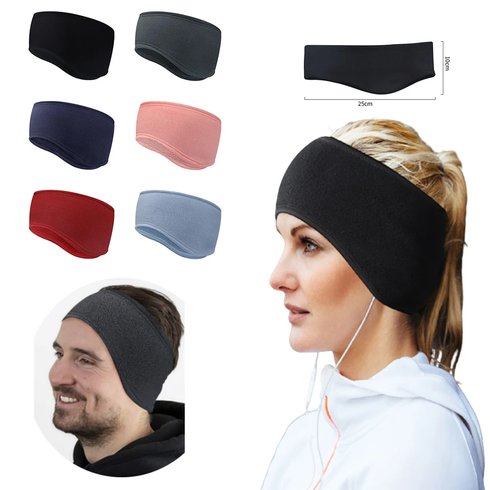 Top Trends: Hot Sale Fashion 2 In 1 Ear Muffs Warmer Headband Winter Mens Womens Fleece Earband Stretchy Headband Earmuffs Sport Ear Warmers Shoppable Styles