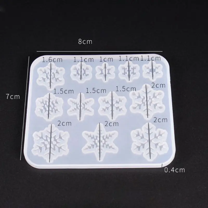 Top Trends: Snowflake / Square Shape Silicone Mold Epoxy Resin Crafts Casting Mold For DIY Craft Keychain Pendants Bag Charm Gift Tags Shoppable Styles - Image 4