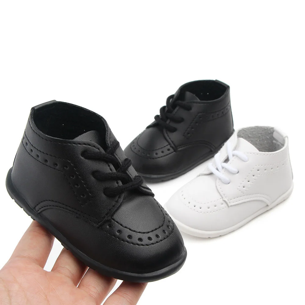 Top Trends: New Baby Shoes Retro Leather Boy Girl Shoes Toddler Rubber Sole Anti-slip First Walkers Newborn Infant Moccasins Baby Crib Shoes Shoppable Styles