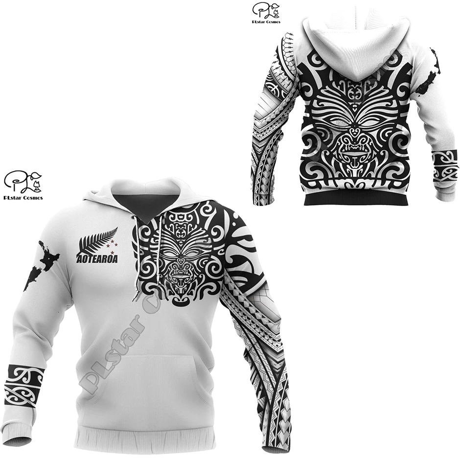 Top Trends: PLstar Cosmos New Zealand Country Maori Aotearoa Tribe Tattoo Symbol 3Dprint Men / Women NewFashion Harajuku Hoodies Pullover B-31 Shoppable Styles