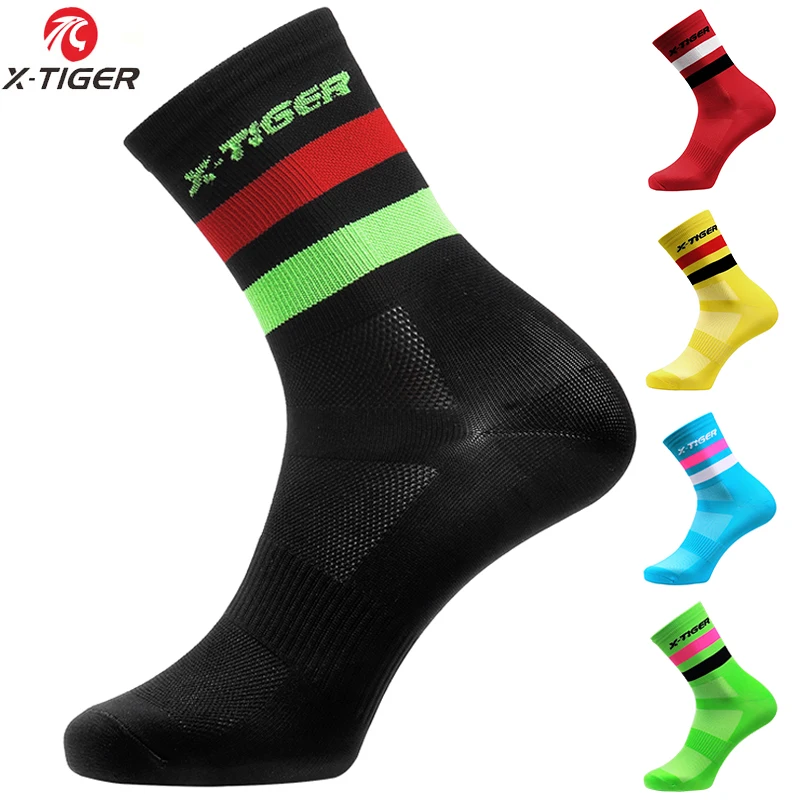 Top Trends: X-TIGER High Quality Professional Cycling Socks Men Women Breathable Sports Bicycle Socks Racing Bike Compression Wear Shoppable Styles