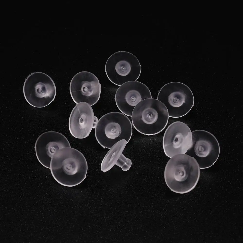 Top Trends: 100pcs / lot Earrings Rubber Earring Back Silicone Round Ear Plug Blocked Caps Earrings Back Stoppers Supplies For Jewelry DIY Ear Shoppable Styles