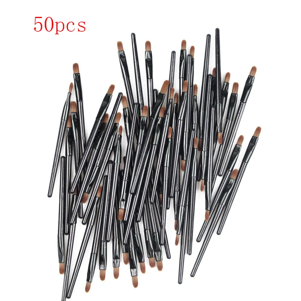 Top Trends: 50Pcs Disposable Lip Brush Gloss Wands Applicator Professional Makeup Cosmetic Brush Lip Liner Brush Eyeliner Brush Makeup Tools Shoppable Styles