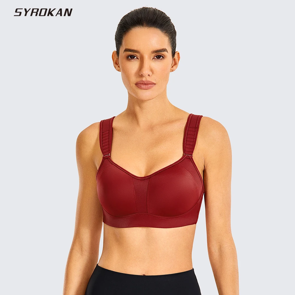 Top Trends: SYROKAN Women Bras Workout High Impact Full Support Underwire Padded Contour Plus Size Bra Underwear Shoppable Styles