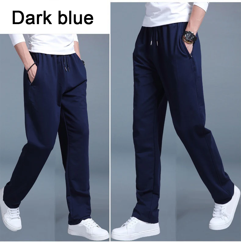 Top Trends: Men Autumn Summer Sports Running Pants Pockets Training Elastic Waist Jogging Casual Trousers Sweatpants Solid Fitness Fattening Shoppable Styles - Image 6