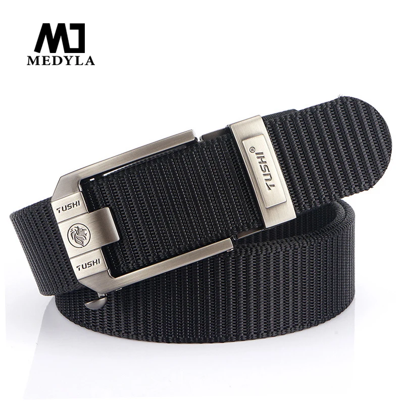 Top Trends: MEDYLA Tactical Belt Nylon Military Army Belt Outdoor Metal Buckle Police Heavy Duty Men&#039;s Training Hunting Belt Shoppable Styles