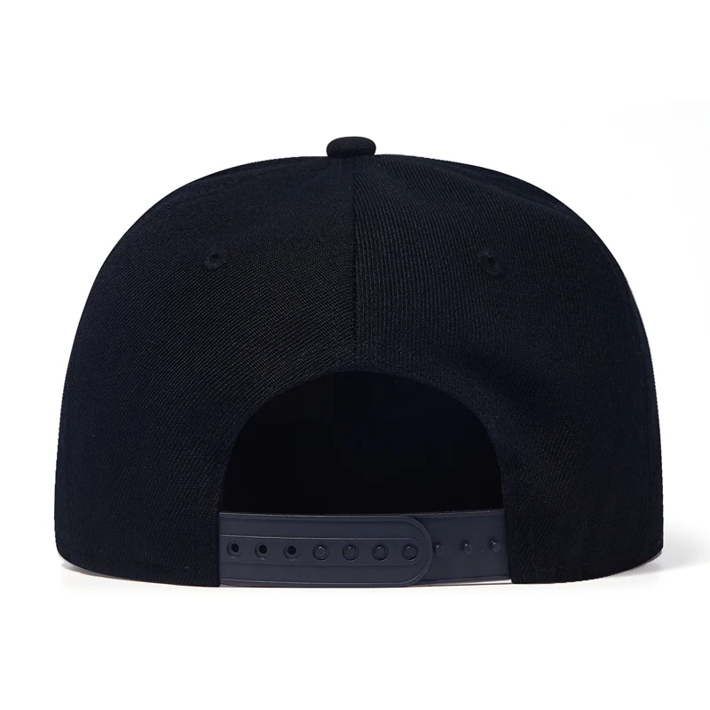 Top Trends: High Quality Men's Straight Cap Flat Peak Hip Hop Snapback Cap Women Solid Color Baseball Hat Wool Polyester Flat Bill Casquette Shoppable Styles - Image 4