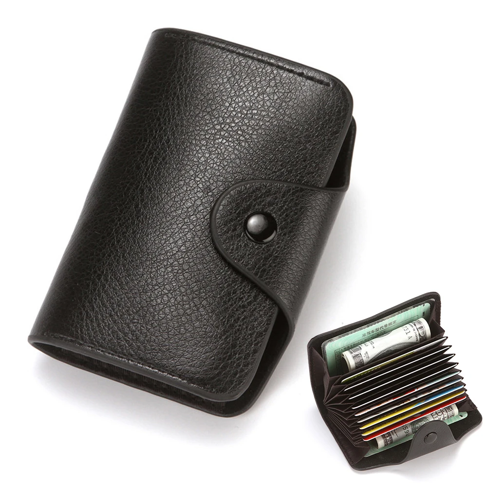 Top Trends: PU Fashion Mini Business Card Holder Cover Men Leather Credit Card Wallet Bag Credit / ID / Bank Card Holder Case Purse Wholesale Shoppable Styles