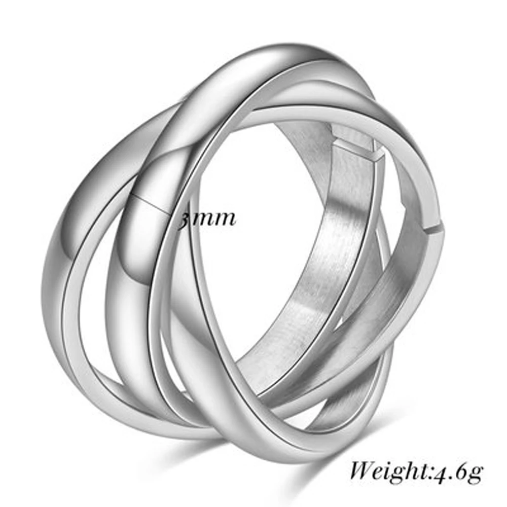 Top Trends: Customize Jewelry 3 Finger Ring Sets For Women Stainless Steel Wedding Engagement Ring Personalized Wholesale Shoppable Styles - Image 3