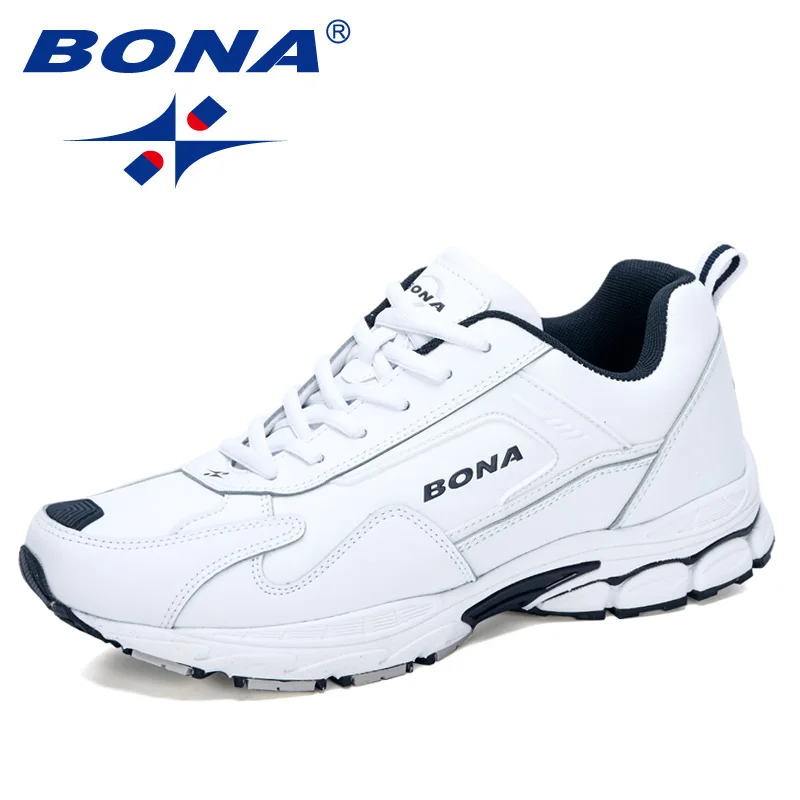 Top Trends: BONA 2020 New Designers Action Leather Running Shoes Men Non-slip Man Jogging Shoes Athletic Training Sneakers Mansculino Trendy Shoppable Styles