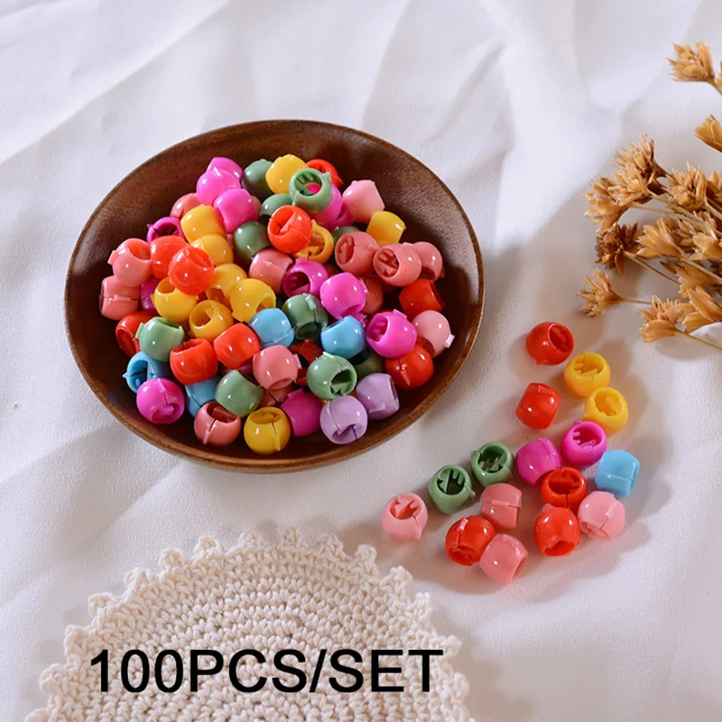 Top Trends: 50PCS / Set Colorful Flower Small Crab Hair Claw Clips Girls Kids Acrylic Cute Mini Candy Star Hair Clamp Hairpin Hair Accessories Shoppable Styles - Image 3