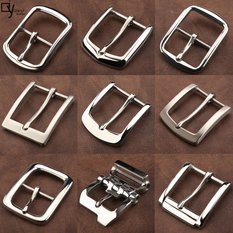 Top Trends: 1pcs Metal 40mm Casual Belt Buckles For Men Single Pin Belt Half Buckle Fit For 37mm-39mm Leather Craft Accessories Shoppable Styles