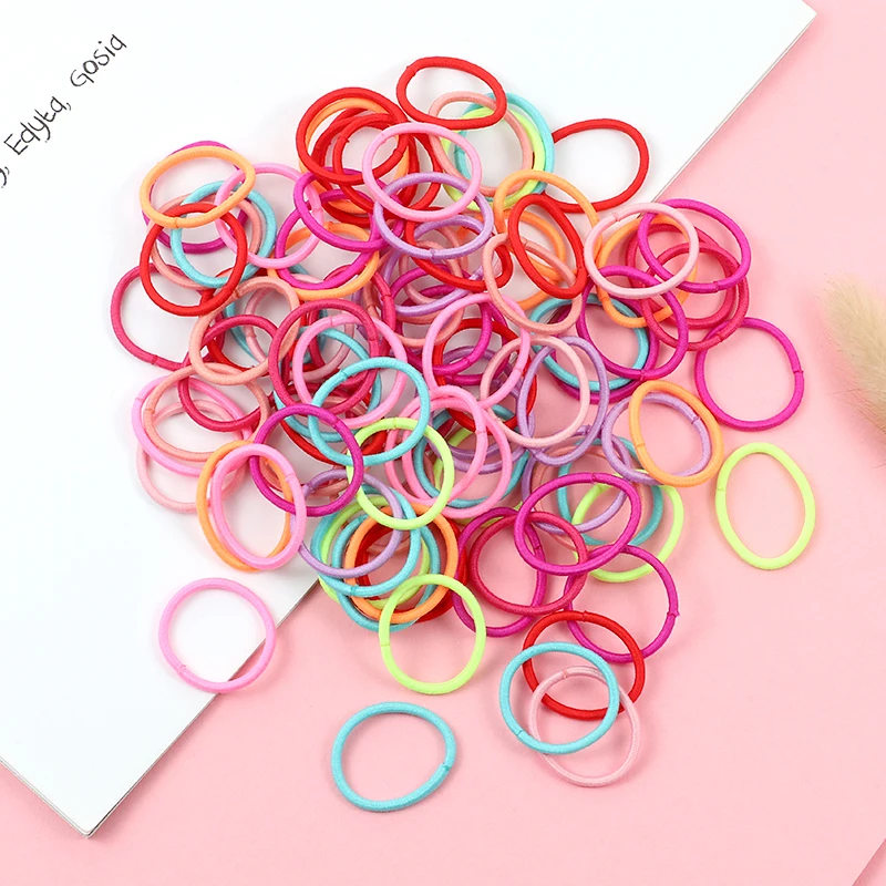 Top Trends: 100PCS / Set Girl Hair Ring Children Ponytail Elastic Rubber Band Hair Band Hair Accessories Girl Headband Scrunchie Headdress Set Shoppable Styles