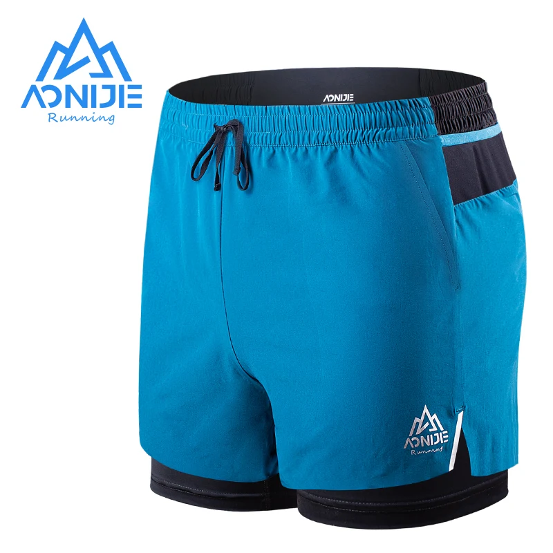 Top Trends: AONIJIE F5102 Men Quick Dry Sports Shorts Trunks Athletic Shorts With Lining Prevent Wardrobe Malf For Running Gym Soccer Tennis Shoppable Styles