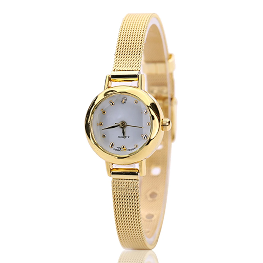 Top Trends: HOT SALES Women's Fashion Mesh Fine Alloy Band Rhinestone Dial Quartz Bracelet Wrist Watch Wholesale Dropshipping New Arrival Shoppable Styles