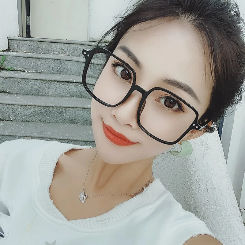 Top Trends: MYT 0315 Anti Blue Light Glasses Women Men Vintage Eyeglass Woman Frame Square Glasses Frame Oversized Big Size Eyeglasses Shoppable Styles