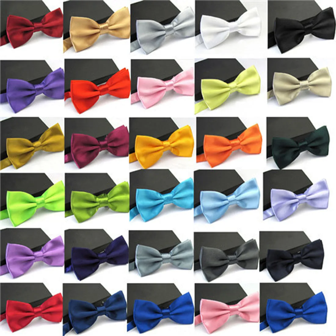 Top Trends: Bow Tie Male Solid Color Marriage Bow Ties For Men Candy Color Butterfly Cravat Bowtie Butterflies Classic Kid Boys Bowtie Shoppable Styles