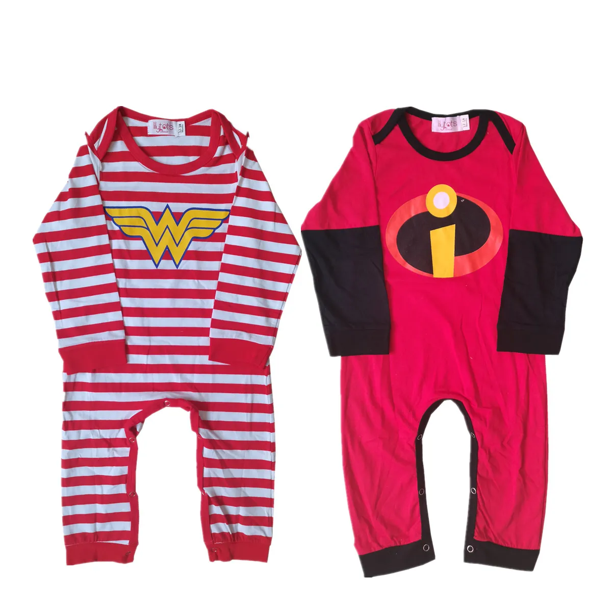 Top Trends: 2022 Christmas Baby Sleepwear Pajamas Super Incredibles Cosplay Romper Onesies Girls Boys Baby Homewear 2pcs / set Same Size Shoppable Styles