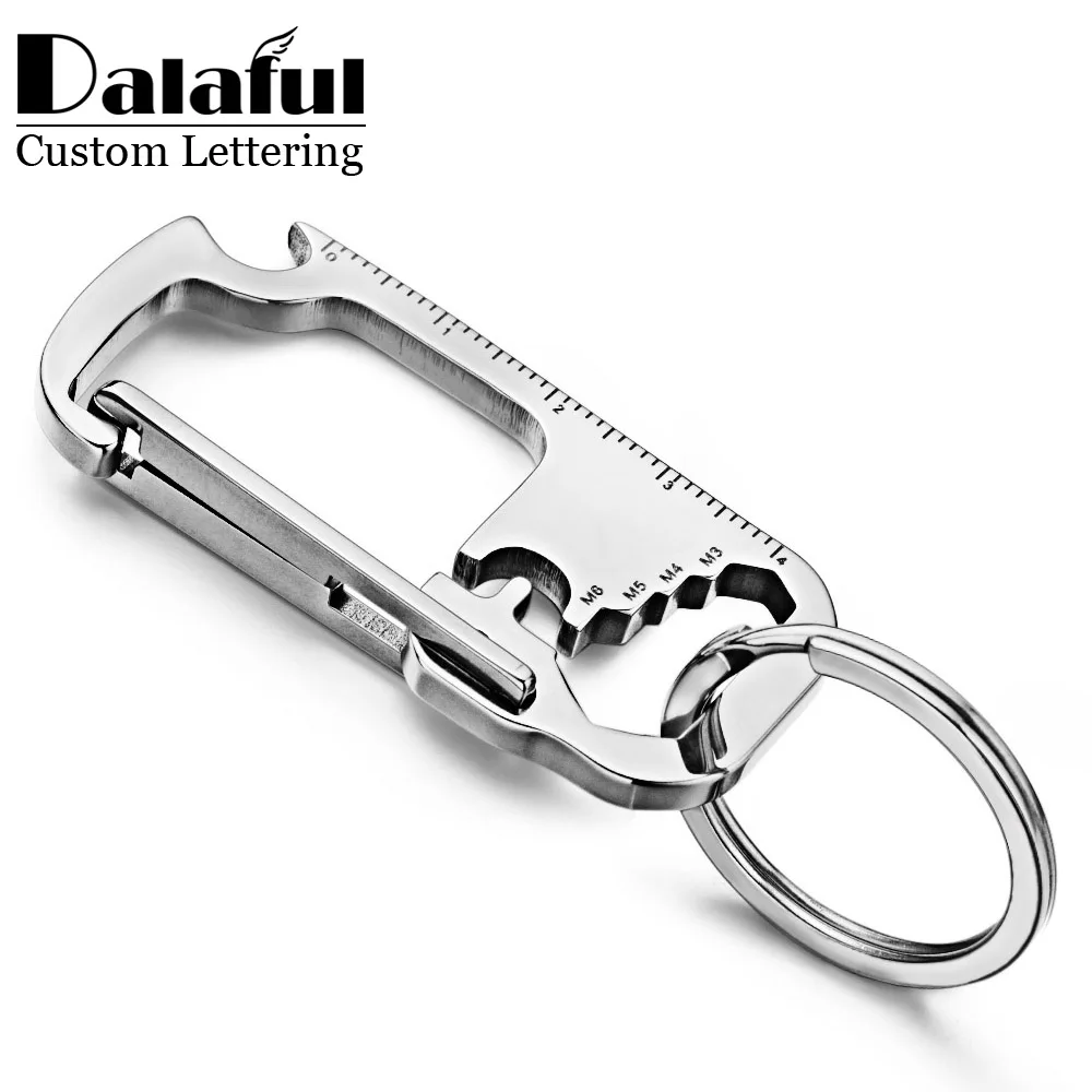 Top Trends: Stainless Steel Personalized Keychains Multifunctional Custom Lettering Keyrings Wrench Tool Bottle Opener Key Chain Ring K421 Shoppable Styles