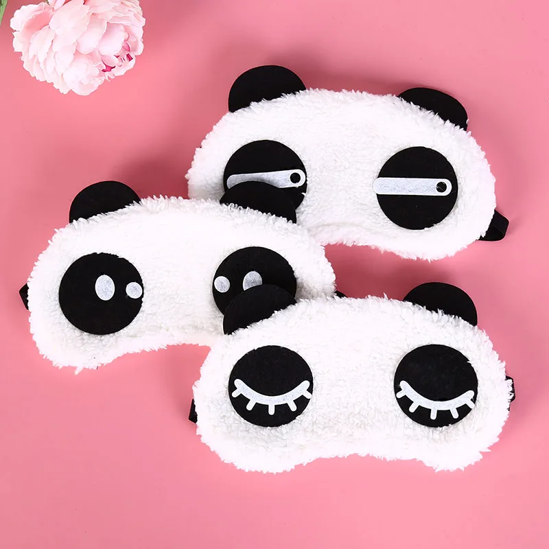 Top Trends: Health Care Tools Cute Face White Panda Eye Mask Eyeshade Shading Sleep Cotton Goggles Eye Mask Sleep Mask Eye Cover 3 Styles Shoppable Styles