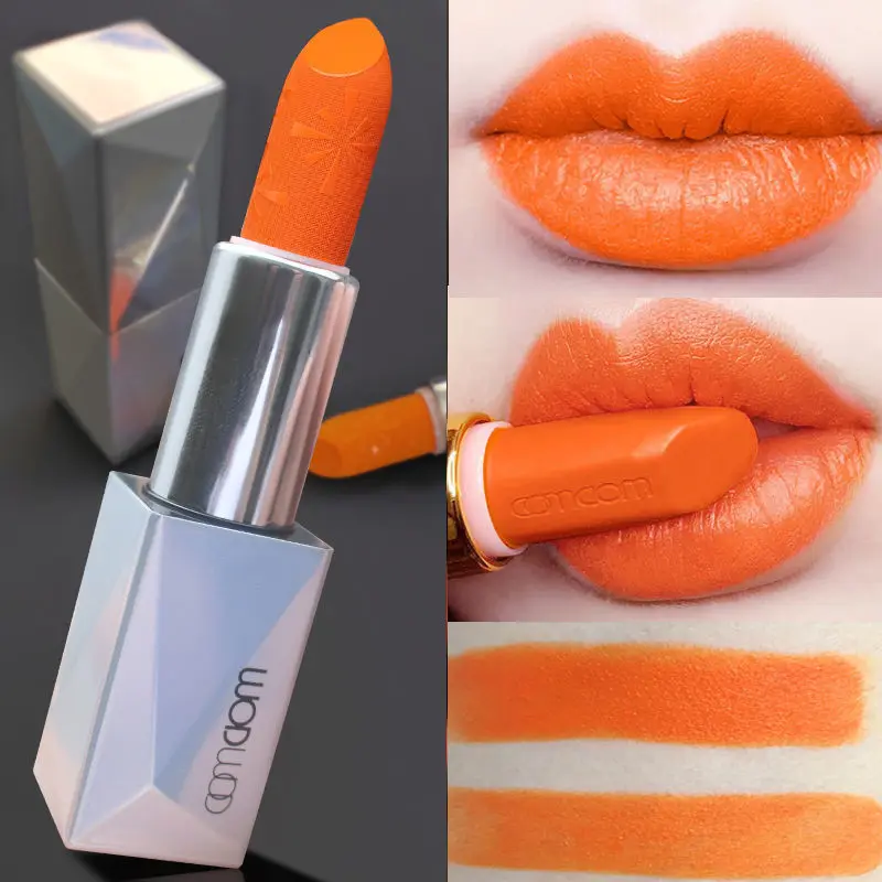 Top Trends: Magnetic Snap Lipstick Orange Cream Orange A Bao Color Does Not Fade No Stain On Cup Positive Waterproof Smear-Proof Shoppable Styles