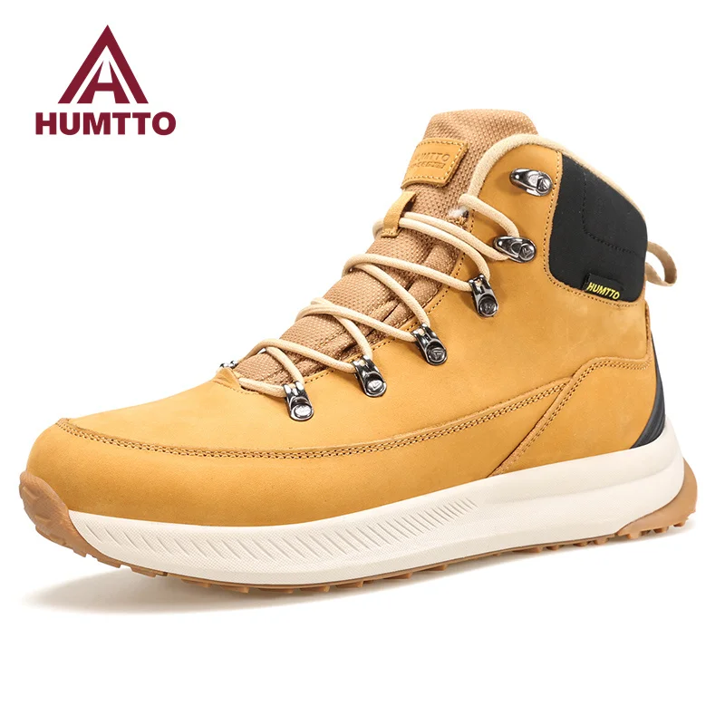 Top Trends: HUMTTO Waterproof Shoes For Men Winter Leather Sports Hiking Boots Mens Luxury Designer Outdoor Climbing Trekking Sneakers Man Shoppable Styles