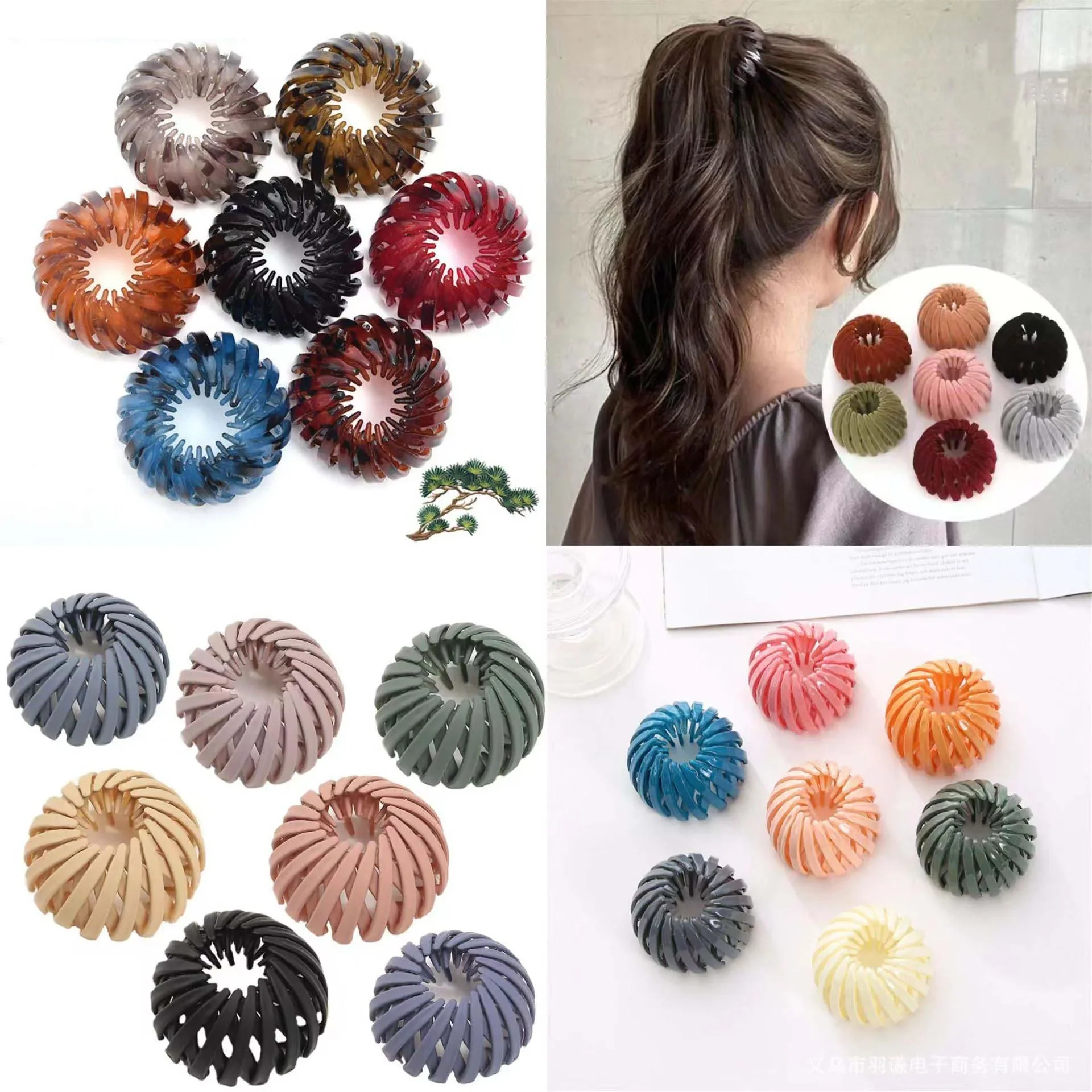 Top Trends: Hair Clips Delysia King Temperament Flocking Curler Bird Nest Shaped Hair Hairpin Magic Lazy Braider Tool Women Hair Accessories Shoppable Styles