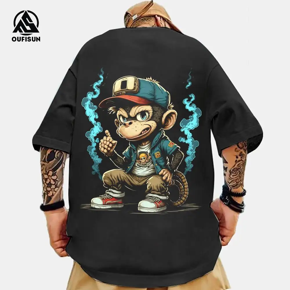 Top Trends: Animal T-Shirts For Men 3d Printed Men's Clothing Loose Tops Oversized Tees Street Harajuku Sportswear Fashion Soft Sweatshirts Shoppable Styles