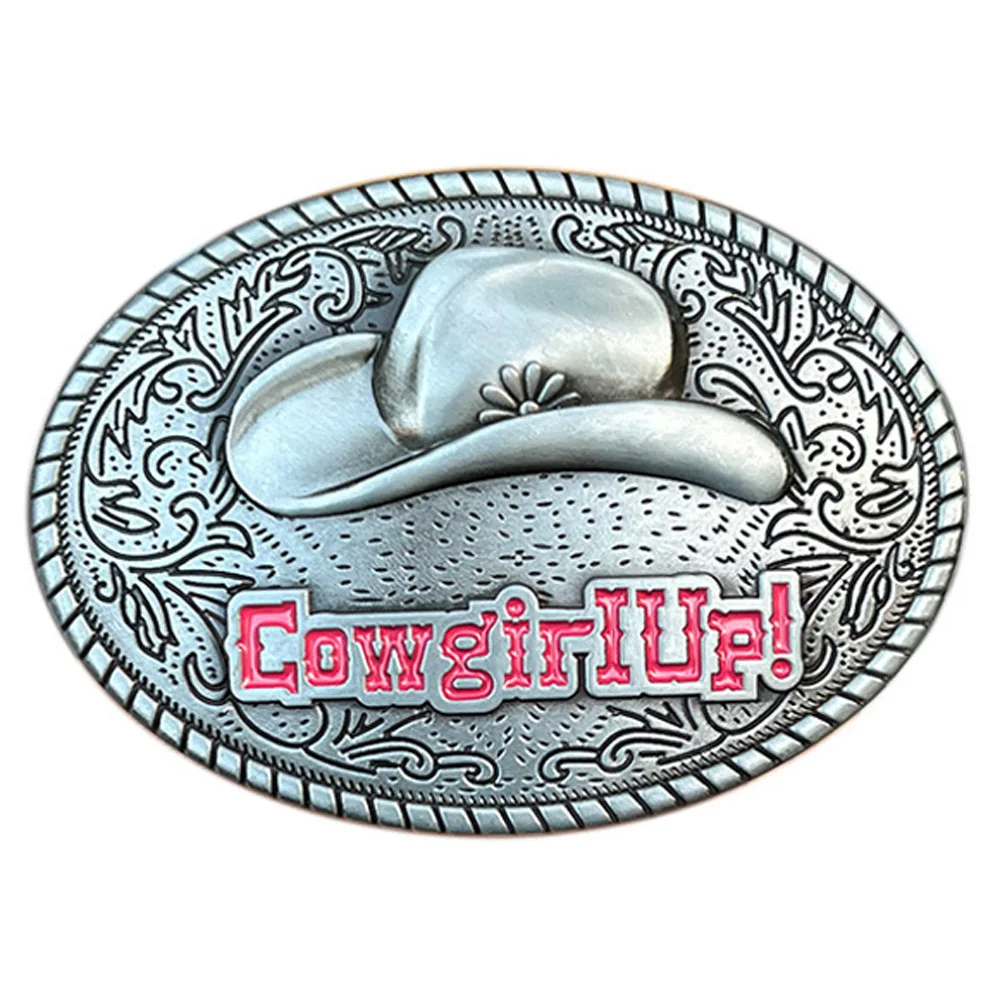 Top Trends: Western Cowgirl UP Belt Buckle For Women Oval Fashion Large Cornice Hat Hebillas Para Cinturon Mujer Cheapify Dropshipping Shoppable Styles