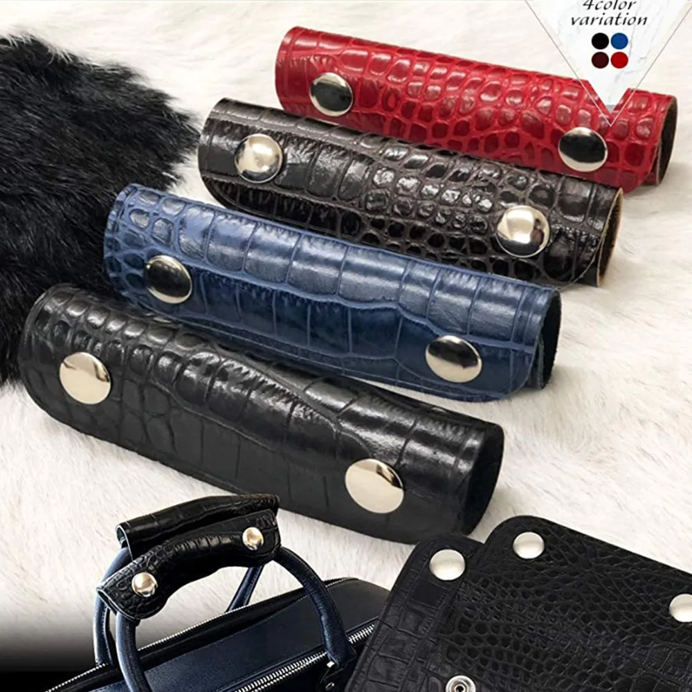 Top Trends: Leather Bag Handle Anti-strap Suitcase Grip Protective PU Handle Wrap Shoulder Strap Pad Cover Travel Bag Accessory High Quality Shoppable Styles