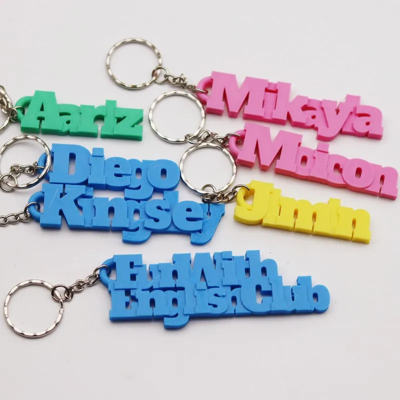 Top Trends: Custom Name Hebrew Keychain Personalized Stainless Steel Pendant Keychains For Women Men Customized Nameplate Keyring Gifts Shoppable Styles