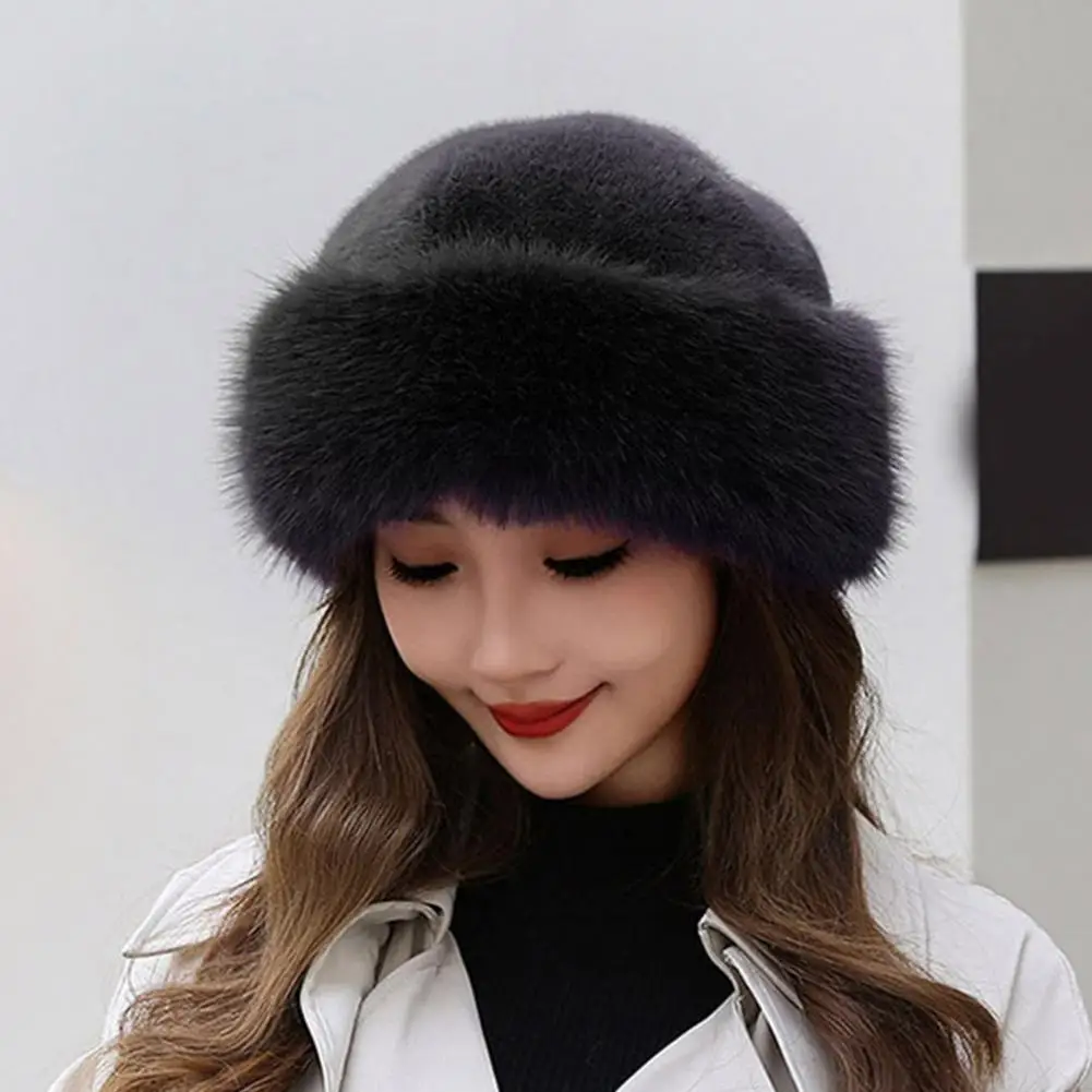 Top Trends: Women Hat Fashionable Solid Color Winter Hat Thicken Warm Soft Comfortable Plush Hat For Cold Weather Shoppable Styles