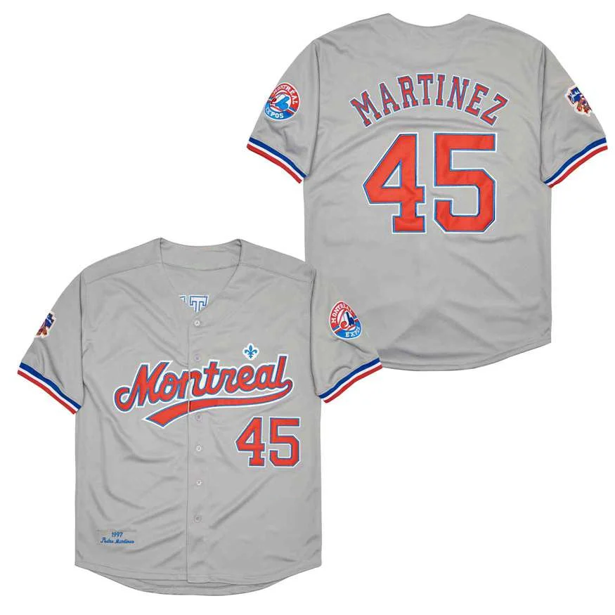 Top Trends: Baseball Jersey Montreal 8 CARTER 27 GUERRERO 45 MARTINEZ 10 DAWSON Jerseys Sewing Embroidery High Quality Sports Outdoor Grey Shoppable Styles