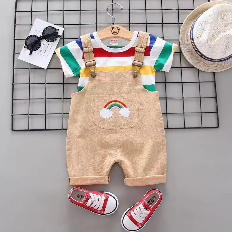 Top Trends: Baby Boy Clothes Set T-shirt+ Shorts Kids Boy Summer Clothing Set Cute Cartoon Baby Boy Outfit Set Infant Toddler Tee Shirt Pants Shoppable Styles