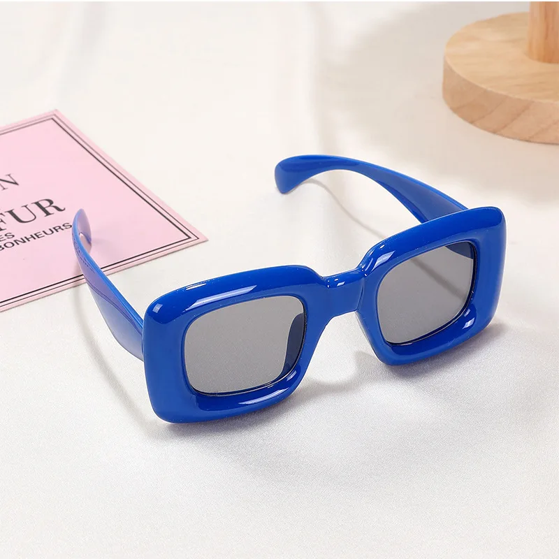 Top Trends: 3-12 Years New Square Sunglasses For Boys Girls Y2K Retro Design Shades Candy Color Goggle Sun Glasses Kids Children Eyewear Shoppable Styles - Image 5